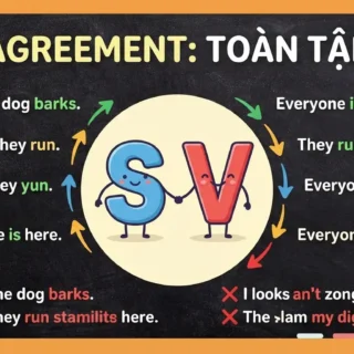 Sự hòa hợp giữa chủ ngữ và động từ (S-V Agreement): Toàn tập A-Z