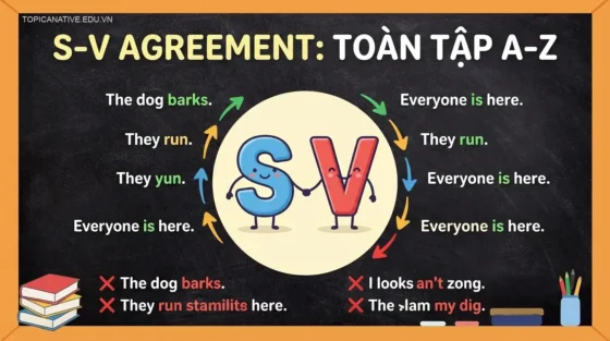 Sự hòa hợp giữa chủ ngữ và động từ (S-V Agreement): Toàn tập A-Z