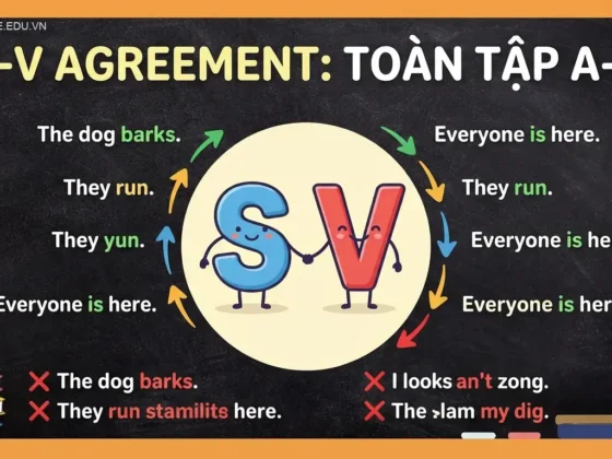 Sự hòa hợp giữa chủ ngữ và động từ (S-V Agreement): Toàn tập A-Z
