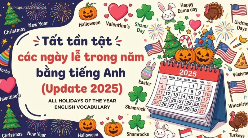 Tất tần tật các ngày lễ trong năm bằng tiếng Anh (Update 2025)