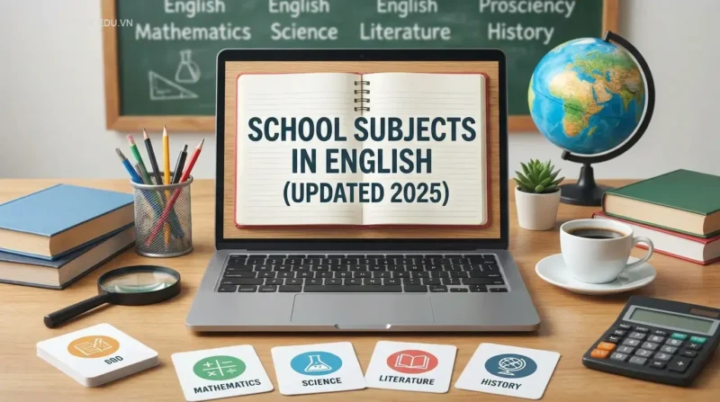Tất tần tật tên các môn học bằng tiếng Anh (Cập nhật 2025)