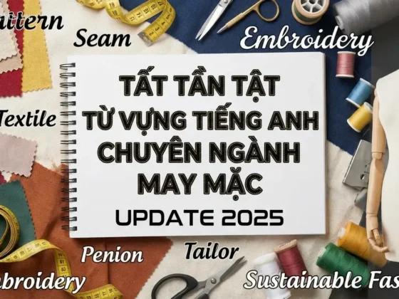Tất tần tật từ vựng tiếng Anh chuyên ngành may mặc (Update 2025)