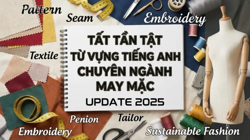 Tất tần tật từ vựng tiếng Anh chuyên ngành may mặc (Update 2025)