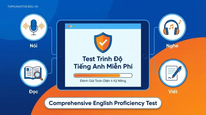 Test Trình Độ Tiếng Anh Miễn Phí: Đánh Giá Toàn Diện 4 Kỹ Năng