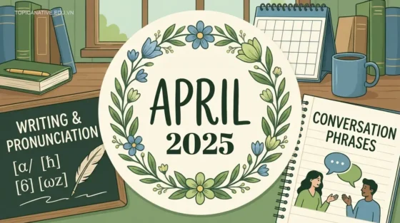 Tháng 4 Tiếng Anh: Cách Viết, Đọc Chuẩn & Mẫu Câu Giao Tiếp 2025
