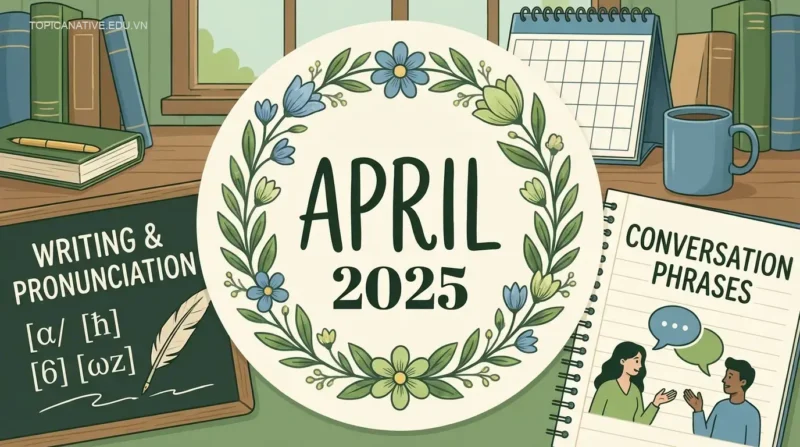 Tháng 4 Tiếng Anh: Cách Viết, Đọc Chuẩn & Mẫu Câu Giao Tiếp 2025