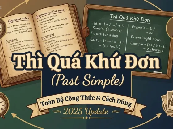 Thì Quá Khứ Đơn (Past Simple): Toàn Bộ Công Thức & Cách Dùng 2025