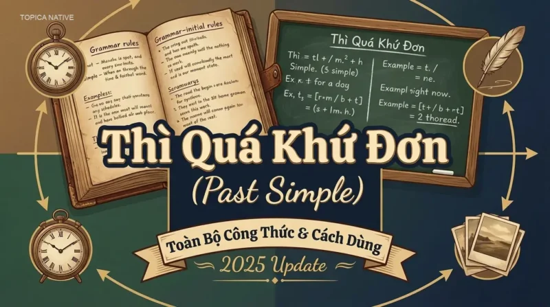 Thì Quá Khứ Đơn (Past Simple): Toàn Bộ Công Thức & Cách Dùng 2025