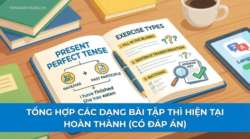 **Tổng Hợp Các Dạng Bài Tập Thì Hiện Tại Hoàn Thành (Có Đáp Án)**