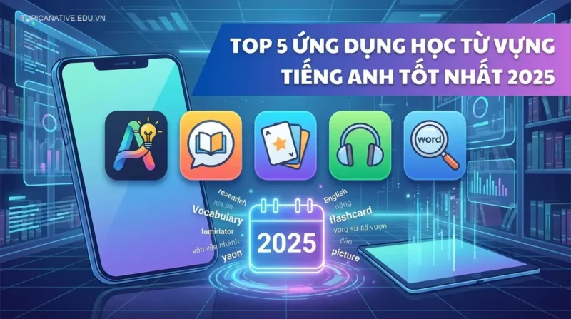 Top 5 ứng dụng học từ vựng tiếng Anh tốt nhất 2025