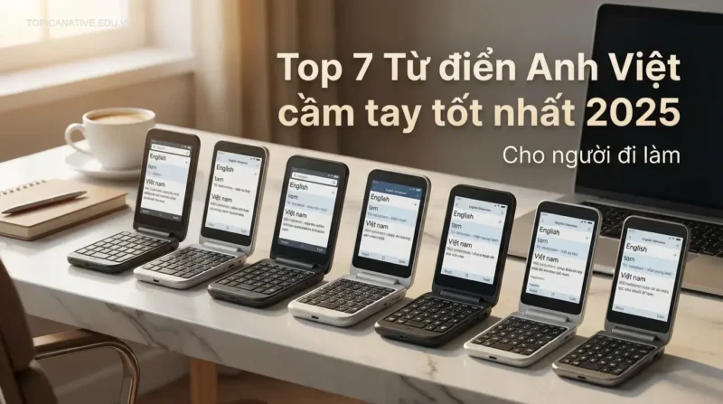 Top 7 Từ điển Anh Việt cầm tay tốt nhất 2025 cho người đi làm
