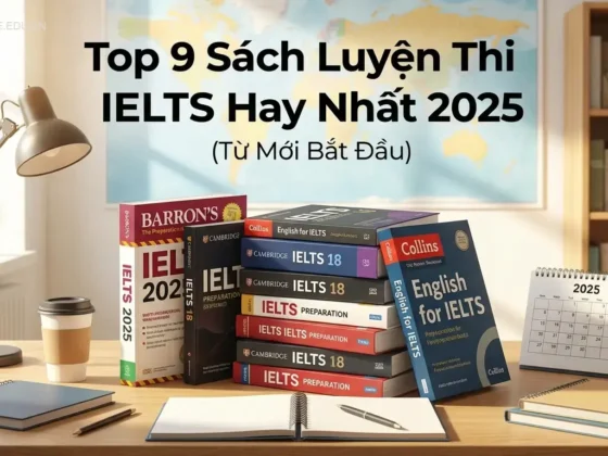 Top 9 Sách Luyện Thi IELTS Hay Nhất 2025 (Từ Mới Bắt Đầu)