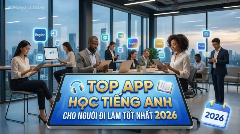 **Top App Học Tiếng Anh Cho Người Đi Làm Tốt Nhất 2026**