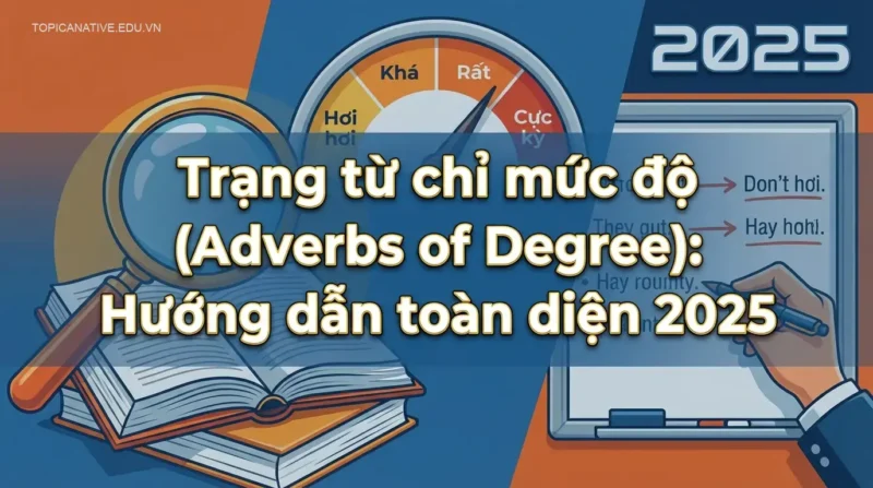 Trạng từ chỉ mức độ (Adverbs of Degree): Hướng dẫn toàn diện 2025