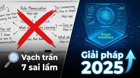 'Vạch trần' 7 sai lầm học từ vựng tiếng Anh & giải pháp 2025